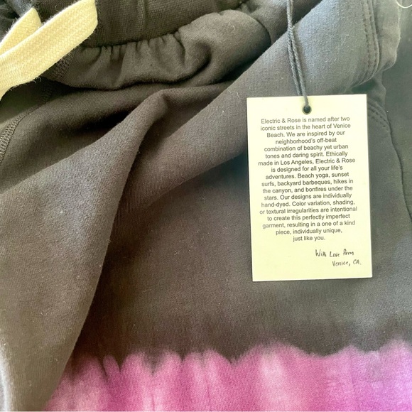 ELECTRIC & ROSE 🖤💜❤️  Abbot Kinney Sweatpant in Onyx, Port, & Cherry - Picture 7 of 8